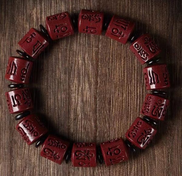 Natural raw ore purple gold sand bracelet-223 - Image 2