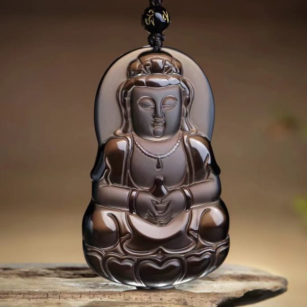 Obsidian pendant-225