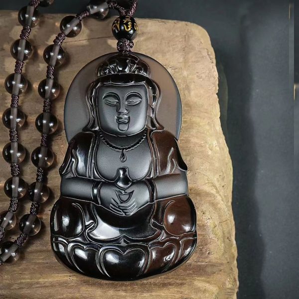Obsidian pendant-225 - Image 3